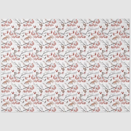 Papier Mousseline Une série de bois d'hiver Conception 8 (Recto)