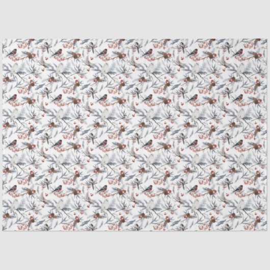 Papier Mousseline Une série de bois d'hiver Design 6 (Recto)