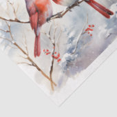 Papier Mousseline Une série de cardinaux d'hiver 7 (Détail)