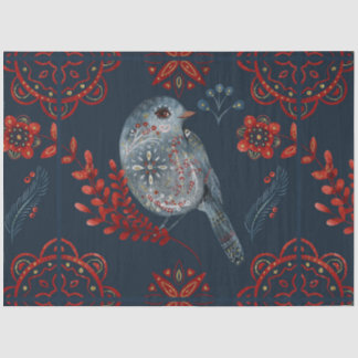 Papier Mousseline Une série de carreaux nordiques de Noël Design 26