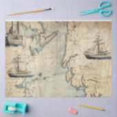 Papier Mousseline Une série de cartes marines 1 (Artisanat)