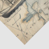 Papier Mousseline Une série de cartes marines 1 (Détail)