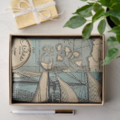 Papier Mousseline Une série de cartes marines 4 (Cadeau)