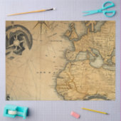 Papier Mousseline Une série de cartes marines 6 (Artisanat)