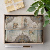 Papier Mousseline Une série de compas nautique design 13 (Cadeau)