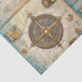Papier Mousseline Une série de compas nautique design 13 (Détail)