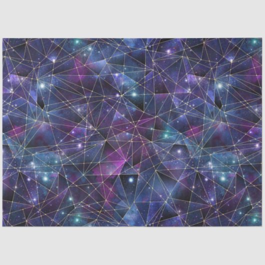 Papier Mousseline Une série de cristaux de minuit 14 (Recto)