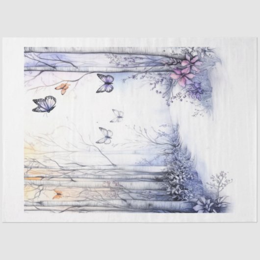 Papier Mousseline Une série de fées printanière #11 (Recto)