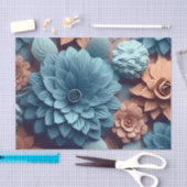 Papier Mousseline Une série de fleurs 3D Design 2 (Artisanat)