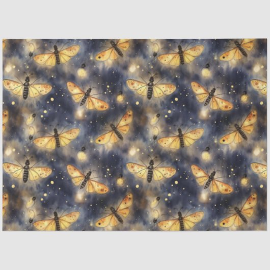 Papier Mousseline Une série de lucioles rustique 5 (Recto)