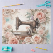 Papier Mousseline Une série de machines à coudre florales Conception (Artisanat)