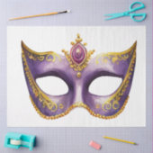 Papier Mousseline Une série de masques Mardi Gras Design 18 (Artisanat)