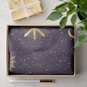 Papier Mousseline Une série de nuit violet étoilée 14 (Cadeau)