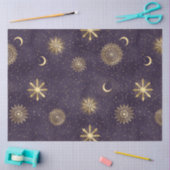 Papier Mousseline Une série de nuit violet étoilée 14 (Artisanat)