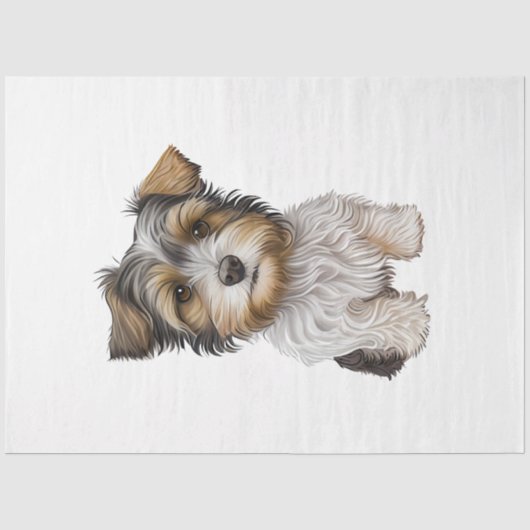 Papier Mousseline Une série de petits chiens Design 29 (Recto)
