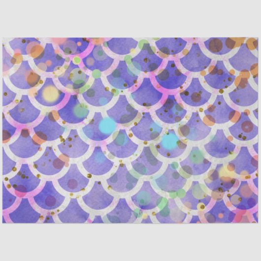 Papier Mousseline Une série de sirènes Bokeh Design 6 (Recto)