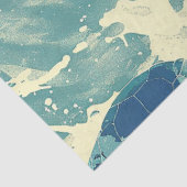 Papier Mousseline Une série de tortues marines Design 1 (Détail)