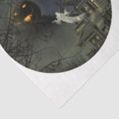 Papier Mousseline Une série d'Halloween gothique ronde Design 6 (Détail)