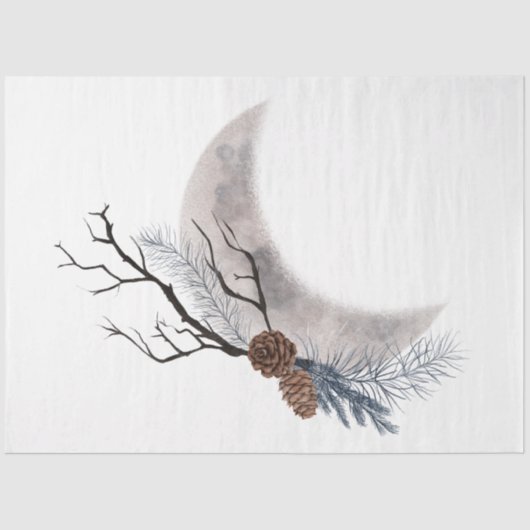 Papier Mousseline Une série d'oiseaux de Noël Design 3 (Recto)