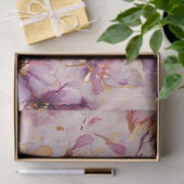 Papier Mousseline Une Série Magenta Florale Conception #3 (Cadeau)