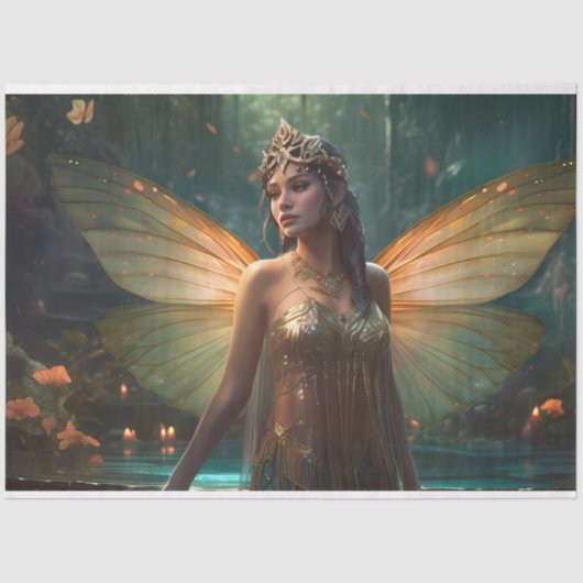 Papier Mousseline Une série mystique de fées 1 (Recto)