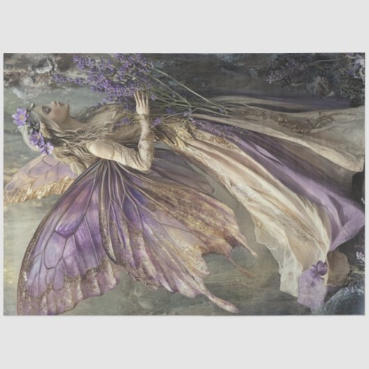 Papier Mousseline Une série mystique de fées de lavande #4 (Recto)