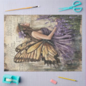 Papier Mousseline Une série mystique de fées de lavande #8 (Artisanat)