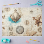 Papier Mousseline Une Shabby Chic Nautique Série Design 8 (Artisanat)
