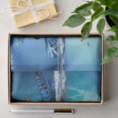 Papier Mousseline Une tortue aux fées et aux oiseaux (Cadeau)