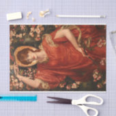 Papier Mousseline Une vision de Flammetta par Dante Gabriel Rossetti (Artisanat)