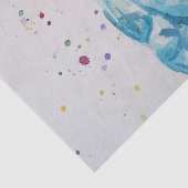 Papier Mousseline Unicorn Arc-en-ciel Aquarelle Peinture Art Tissu (Détail)