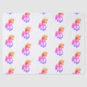 Papier Mousseline Unicorn Neon (Recto)