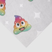 Papier Mousseline Unicorn poop motif coloré (Détail)