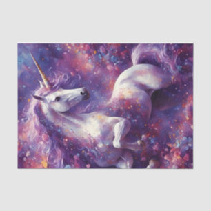 Papier Mousseline Unicorn Purple Mane découpage