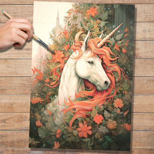 Papier Mousseline Unicorne 1 Document de découpage