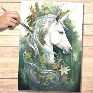 Papier Mousseline Unicorne 6 Document de découpage