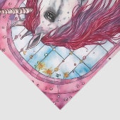 Papier Mousseline Unicorne avec oreille supplémentaire dans une baig (Détail)