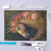 Papier Mousseline Unicorne florale (Artisanat)