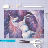 Papier Mousseline Unicorne Magique Avec Découpage Mane Rose (Artisanat)