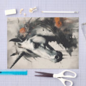 Papier Mousseline Unicorne Magique avec Lecteurs D'Encre Découpage (Artisanat)