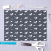 Papier Mousseline Unicorne Midnight Sky Motif Blue (Artisanat)