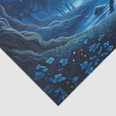 Papier Mousseline Unicorne noire en Lune Bleue (Détail)