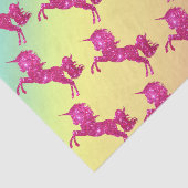 Papier Mousseline Unicorne Parties scintillant rose (Détail)