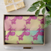 Papier Mousseline Unicorne Parties scintillant rose (Cadeau)