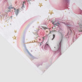 Papier Mousseline Unicorne rose (Détail)