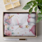 Papier Mousseline Unicorne rose (Cadeau)