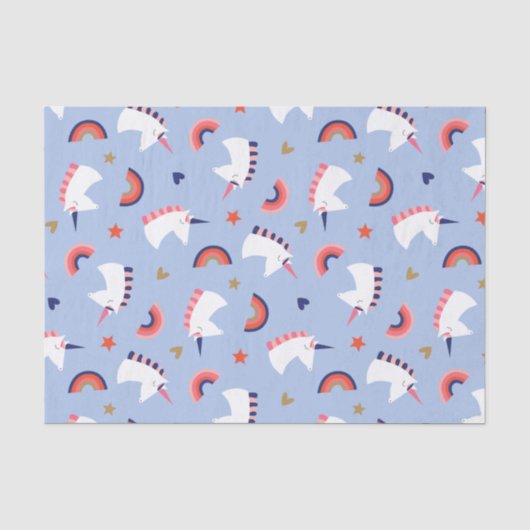 Papier Mousseline Unicornes (Recto)
