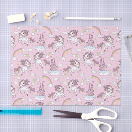 Papier Mousseline Unicornes dansantes (Artisanat)