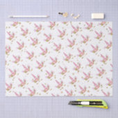 Papier Mousseline Unicornes en fleurs (Artisanat)