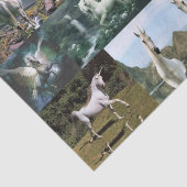 Papier Mousseline Unicornes en papier de tissu décoratif (Détail)